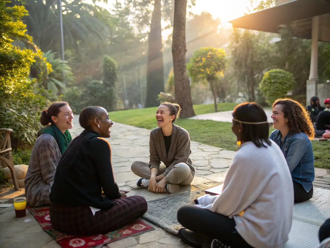 An image of diverse youth participating in a community event, engaging in cultural activities and group discussions. The photo highlights the inclusivity and cultural exchange promoted by 3MTKD's social inclusion initiatives.